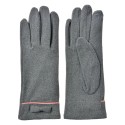 Clayre & Eef Winter Gloves 9x23 cm Grey Polyester