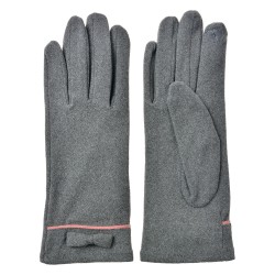 Clayre & Eef Gants d'hiver 9x23 cm Gris Polyester