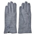 Clayre & Eef Handschoenen Winter 9x23 cm Grijs Polyester