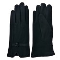 Clayre & Eef Gants d'hiver 9x23 cm Noir Polyester