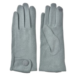 Clayre & Eef Handschoenen Winter 9x23 cm Grijs Polyester