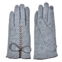 Clayre & Eef Gants d'hiver 9x23 cm Gris Polyester