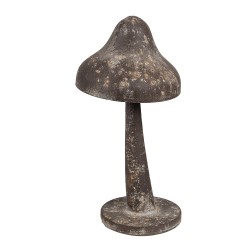 Clayre & Eef Décoration Champignon Ø 14x27 cm Marron Métal