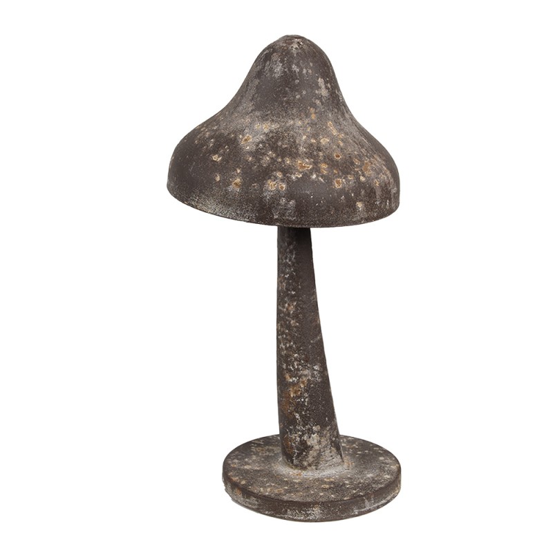 Clayre & Eef Decoration Mushroom Ø 14x27 cm Brown Metal