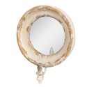 Clayre & Eef Miroir 38x14x47 cm Beige Bois Verre