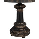 Clayre & Eef Table Lamp Ø 35x64 Brown Black Wood Metal