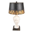 Clayre & Eef Table Lamp Ø 36x65 cm Beige Black Wood Metal