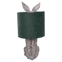 Clayre & Eef Table Lamp Rabbit Ø 20x43 cm Brown Green Plastic