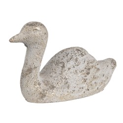 Clayre & Eef Figurine décorative Canard 15x5x9 cm Blanc Pierre