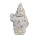 Clayre & Eef Statuetta decorativa Gnomo 9x8x15 cm Bianco Pietra