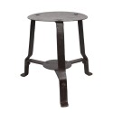 Clayre & Eef Plant Table 18x18x22 cm Black Iron Round