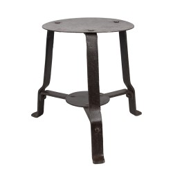 Clayre & Eef Table de plante 18x18x22 cm Noir Fer Rond