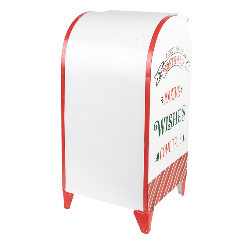 Clayre & Eef Mailbox 20x20x41 cm White Metal