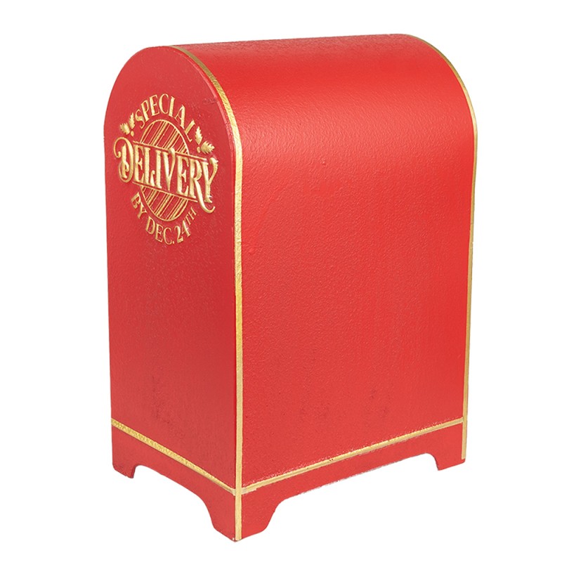 Clayre & Eef Mailbox 24x20x36 cm Red Metal