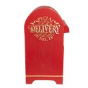 Clayre & Eef Mailbox 24x20x36 cm Red Metal