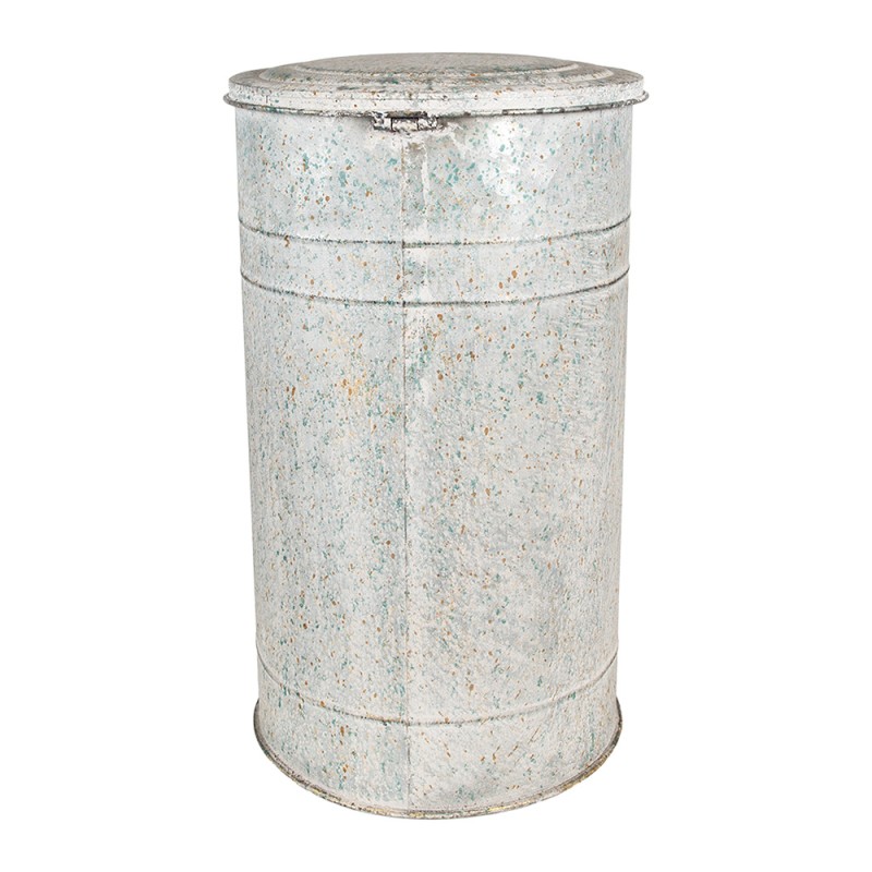 Clayre & Eef Pedal Bin 26x30x45 cm Grey Metal