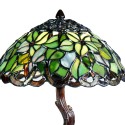 LumiLamp Table Lamp Tiffany Ø 25x31 cm Green Glass