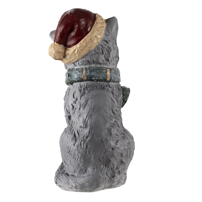 Clayre & Eef Decorative Figurine Cat 18x21x42 cm Grey Polyresin