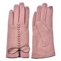 Clayre & Eef Gants d'hiver 9x23 cm Rose Polyester