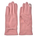 Clayre & Eef Winter Gloves 9x23 cm Pink Polyester