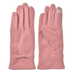 Clayre & Eef Gants d'hiver 9x23 cm Rose Polyester