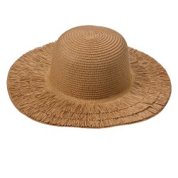 Juleeze Chapeau Marron Paille en papier