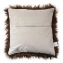 Clayre & Eef Housse de coussin 45x45 cm Marron Synthétique Carré