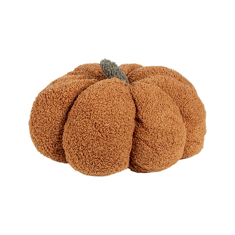 Clayre & Eef Cuscino decorativo Zucca Ø 28x18 cm Marrone Tessuto