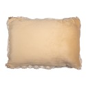 Clayre & Eef Dekokissen 70x50x6 cm Beige Synthetisch Blumen