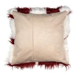 Clayre & Eef Cushion Cover 45x45 cm White Red Polyester Square