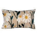 Clayre & Eef Cushion Cover 30x50 cm Beige Polyester Flowers