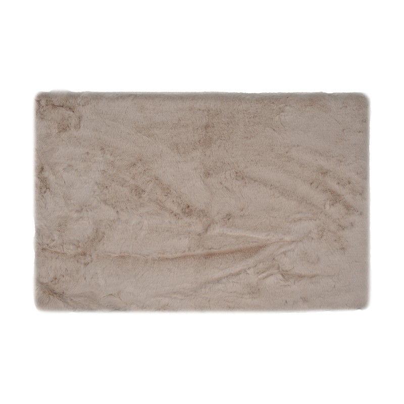 Clayre & Eef Badematte 40x60x2 cm Beige Polyester