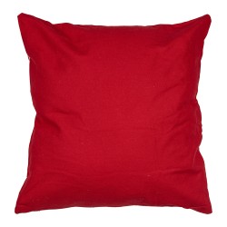 Clayre & Eef Housse de coussin 45x45 cm Rouge Blanc Polyester Carré Noël