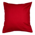 Clayre & Eef Cushion Cover 45x45 cm Red White Polyester Square Reindeer