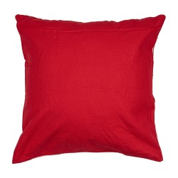 Clayre & Eef Cushion Cover 45x45 cm Red White Polyester Square Reindeers