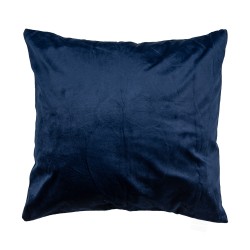 Clayre & Eef Housse de coussin 45x45 cm Bleu Blanc Polyester Carré Lapin