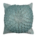 Clayre & Eef Housse de coussin 45x45 cm Vert Polyester Carré Fleur