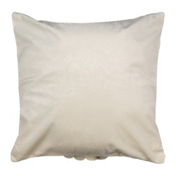 Clayre & Eef Cushion Cover 45x45 cm Beige Polyester Square Flower