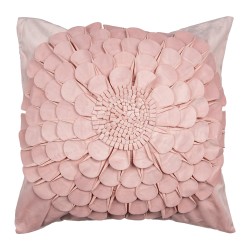 Clayre & Eef Kussenhoes 45x45 cm Roze Polyester Vierkant Bloem