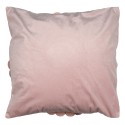 Clayre & Eef Kissenbezug 45x45 cm Rosa Polyester Quadrat Blume