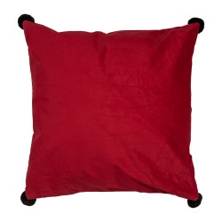 Clayre & Eef Cushion Cover 45x45 cm Red White Polyester Square Smile