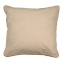 Clayre & Eef Cushion Cover 45x45 cm Beige Polyester Square Flowers