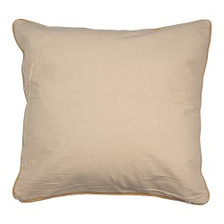 Clayre & Eef Cushion Cover 45x45 cm Beige Polyester Square Flowers