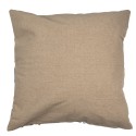 Clayre & Eef Housse de coussin 45x45 cm Beige Blanc Polyester Carré Fleurs