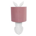 Clayre & Eef Lampada da tavolo Coniglio Ø 20x43 cm Bianco Rosa  Plastica