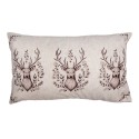 Clayre & Eef Cushion Cover 30x50 cm Beige Polyester Deer