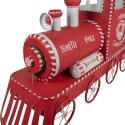 Clayre & Eef Kerstdecoratie Trein 310x65x136 cm Rood Metaal