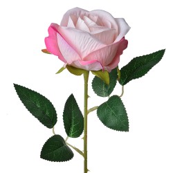 Clayre & Eef Artificial Flower Rose 52 cm Pink Plastic