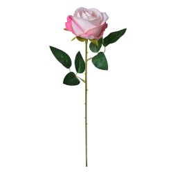 Clayre & Eef Fleur artificielle Rose 52 cm Rose Plastique