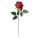 Clayre & Eef Artificial Flower Rose 52 cm Red Plastic